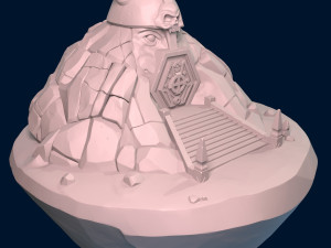 cave temple Model 3D