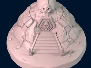 cave temple Model 3D