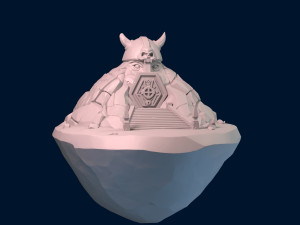 cave temple Model 3D