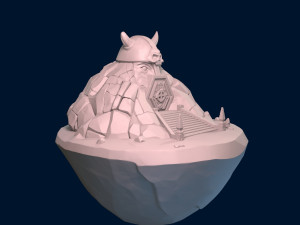 cave temple Model 3D