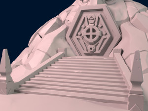 cave temple Model 3D