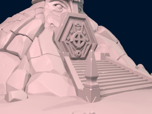 cave temple Model 3D