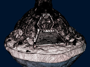 cave temple Model 3D
