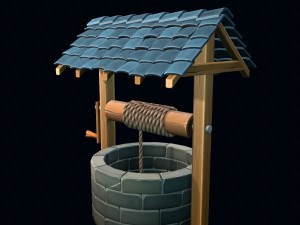 stylized well 3D Modell