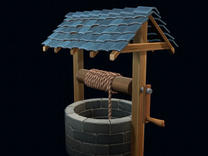 stylized well 3D Modell