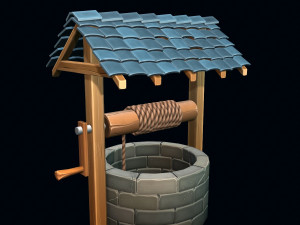stylized well 3D Modell