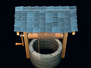 stylized well 3D Modell