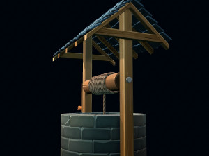 stylized well 3D Modell