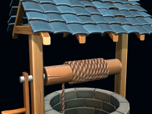stylized well 3D Modell