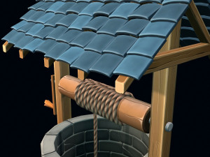 stylized well 3D Modell
