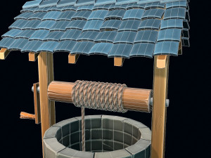 stylized well 3D Modell