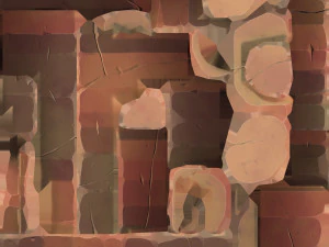 stylized desert stone 3D Model