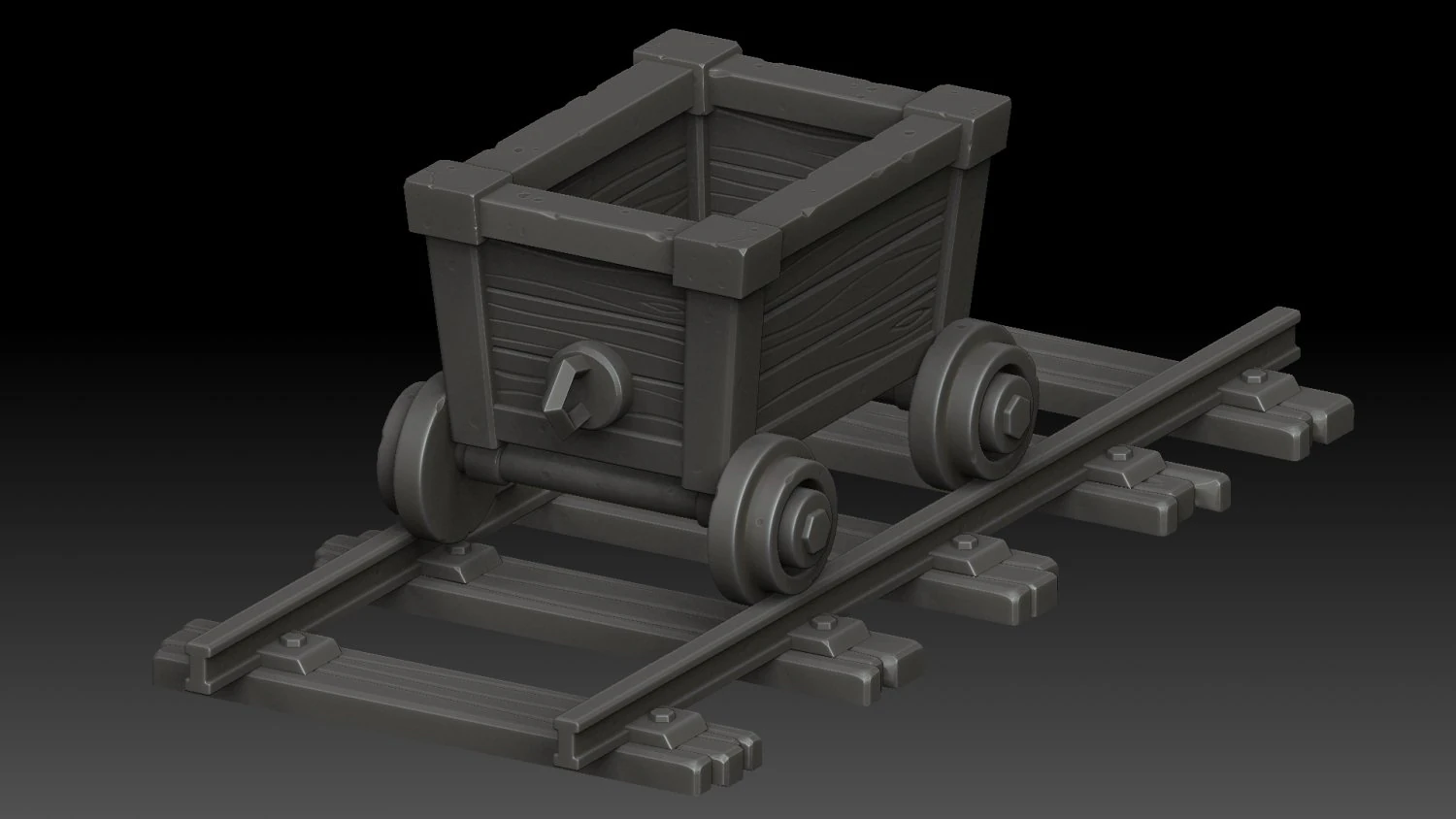 stylized trolley 3D Model .c4d .max .obj .3ds .fbx .stl .blend 