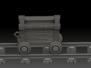 stylized trolley 3D Model