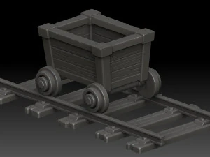 stylized trolley 3D Model