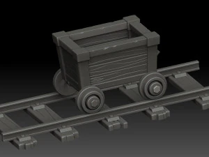 stylized trolley 3D Model