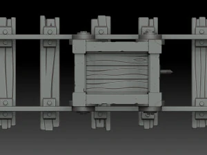 stylized trolley 3D Model