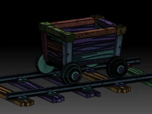 stylized trolley 3D Model