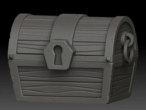 양식화된 가슴 3D 모델