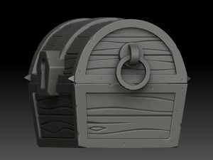 stylized chest Modelo 3D