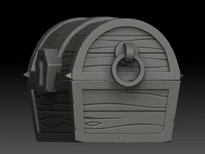 stylized chest 3D Model