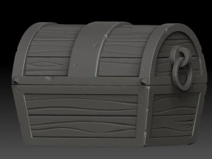 stylized chest 3D Model