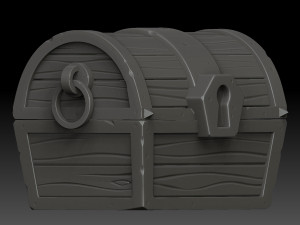 stylized chest Modelo 3D