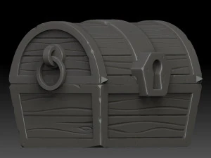 stylized chest 3D Model