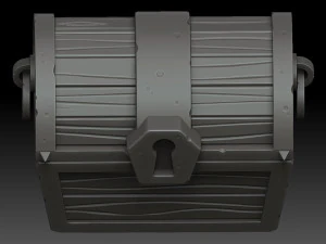 stylized chest 3D Model