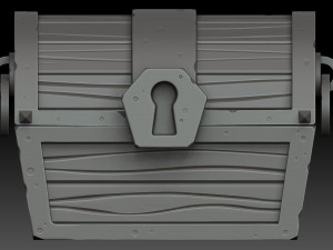 stylized chest Modelo 3D