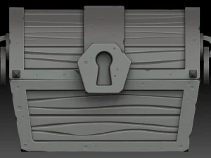 stylized chest 3D Model