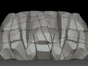 शैलीबद्ध पत्थर 3D मॉडल