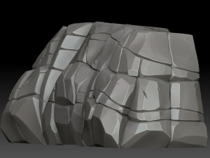 stylized stone Modelo 3D