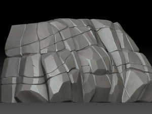 stylized stone Modelo 3D