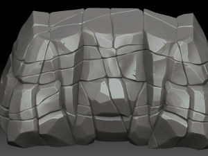 stylized stone Modelo 3D