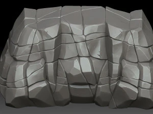 stylized stone 3D Model