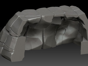 stylized stone Modelo 3D
