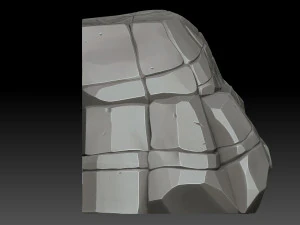 stylized stone 3D Model