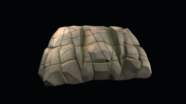 stylized stone 3D Model .c4d .max .obj .3ds .fbx .stl .blend 