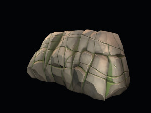 stylized stone 3D Model