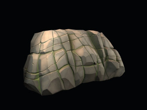 stylized stone 3D Model