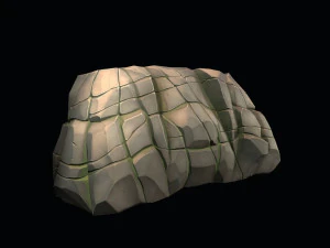 stylized stone 3D Model