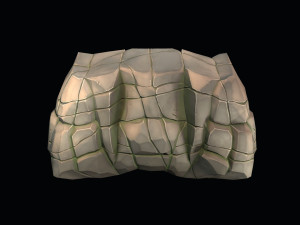 stylized stone 3D Model