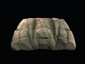 stylized stone 3D Model