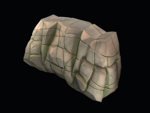 stylized stone 3D Model