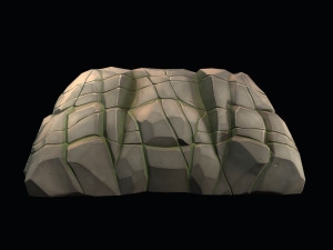stylized stone 3D Model