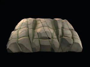 stylized stone 3D Model
