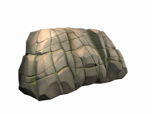 stylized stone 3D Model