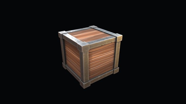 box stylized Model 3D .c4d .max .obj .3ds .fbx .stl .blend 