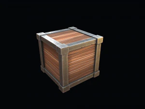 caixa estilizada Modelo 3D